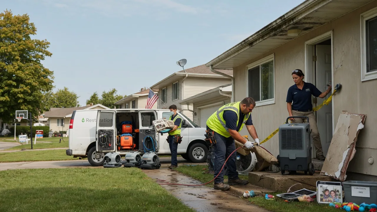 Water Damage Restoration in Bloomington, IL near me